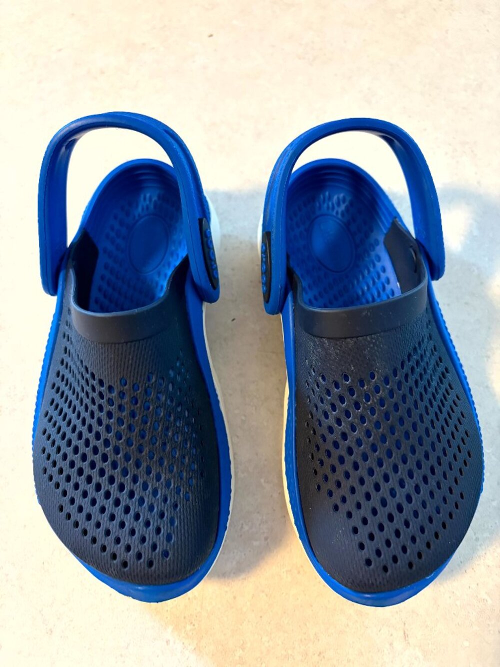 Crocs Kids Literide 360 Clogs Unisex Navy and Bright Cobalt Size C11